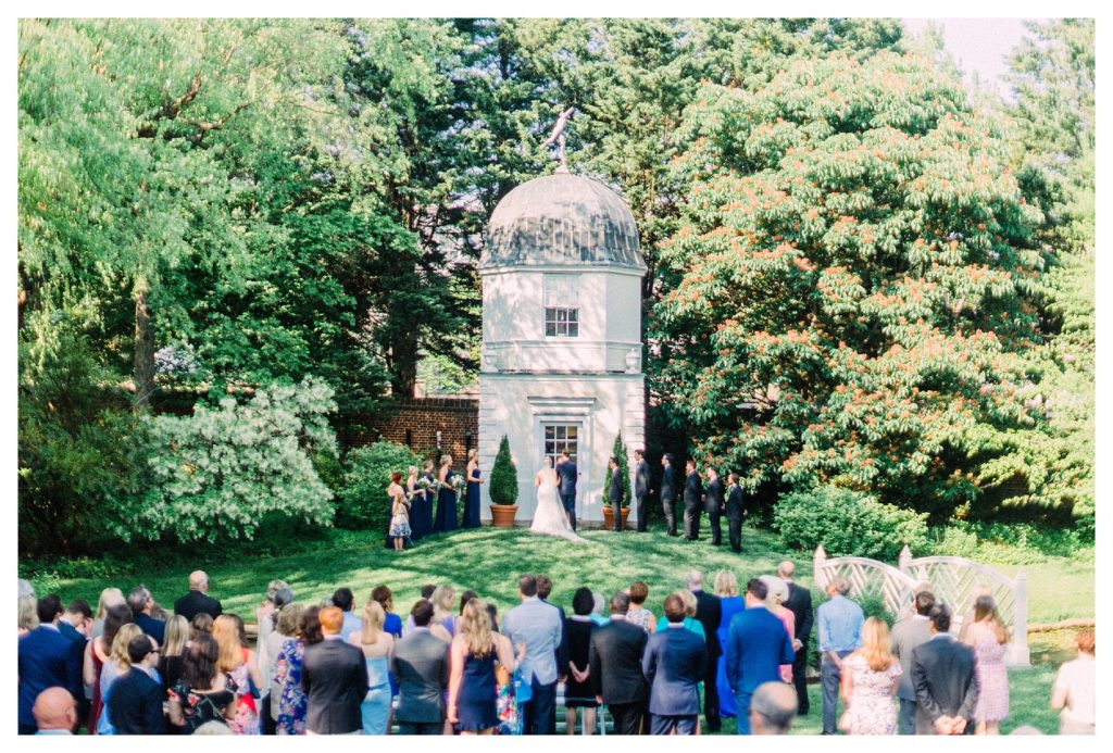 Wedding Ceremony at William Paca House in Annapolis Maryland - Manda Weaver Film Wedding Photographer