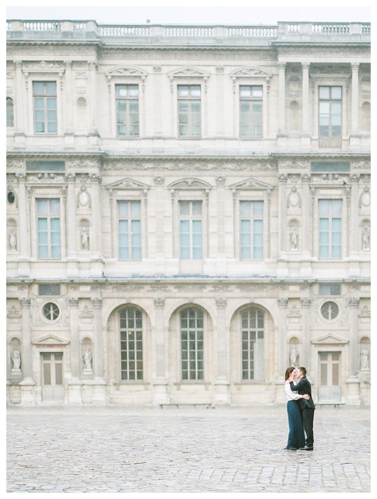 Paris Engagement Session at the Louvre - Destination Wedding Photographer Manda Weaver