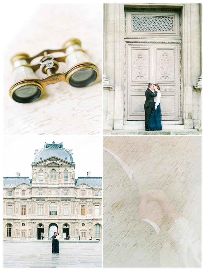Paris Engagement Session at the Louvre - Destination Wedding Photographer Manda Weaver