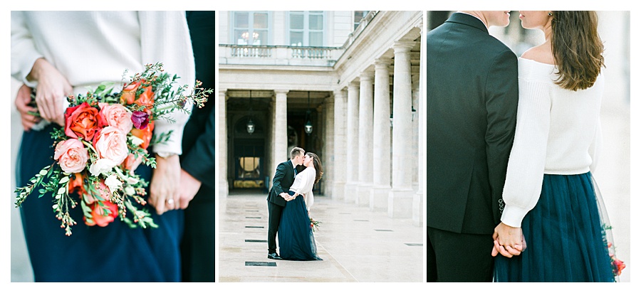 Paris Engagement Session at the Palais Royale - Destination Wedding Photographer Manda Weaver